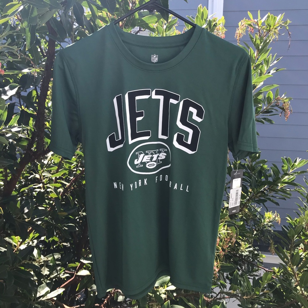 Boys Athletic JETS NFL T Size L  14-16 NWT
